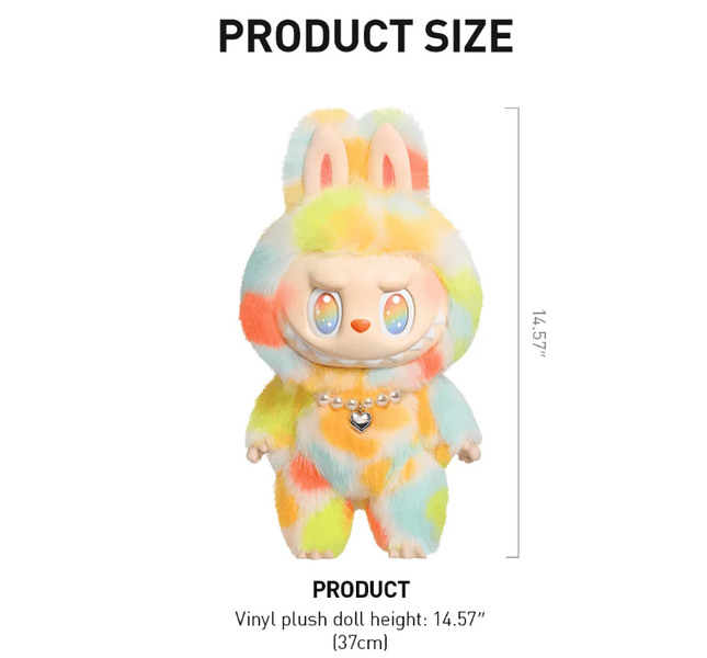 Большая игрушка Лабубу Pop Mart The Monsters Labubu Big into Energy Series Rock 37 см 9447 фото