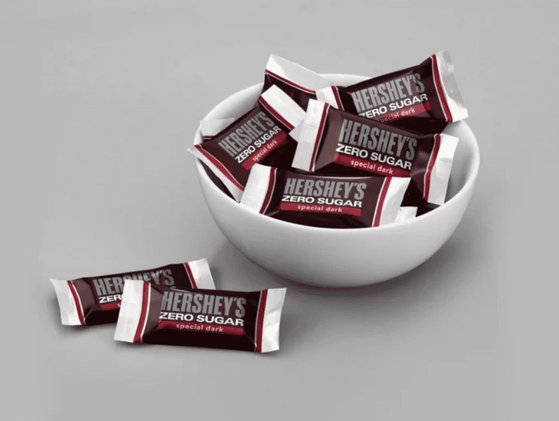 Шоколадні цукерки Hershey's Zero Sugar Special Dark Chocolate Candy 85г 11078 фото