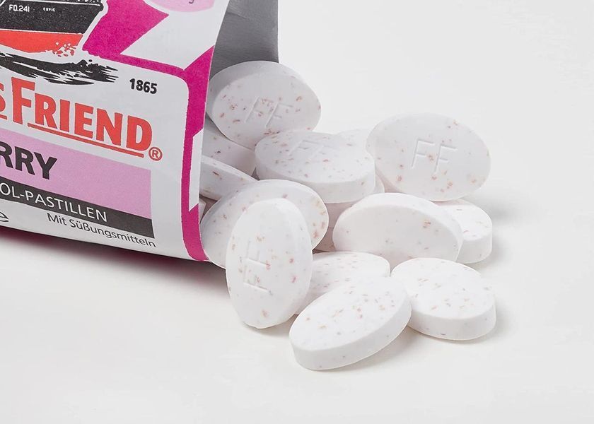 Льодяники&nbsp;Fisherman's Friend Raspberry без цукру 25g 2905 фото