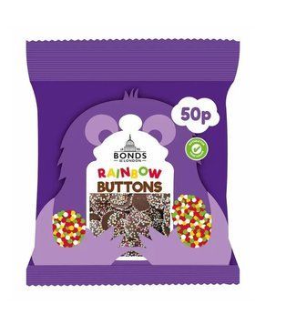 Шоколадные конфеты Bonds of London Rainbow Buttons Treat Bags 40g 5350 фото