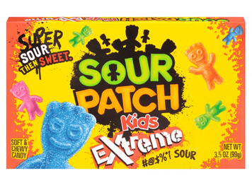 Жевательные конфеты Sour Patch Kids Extreme Gummy Candy 99г 11942 фото