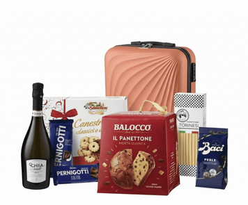 Подарунковий набір продуктів з валізою Holiday Set With Hard Trolley 1шт 9784 фото