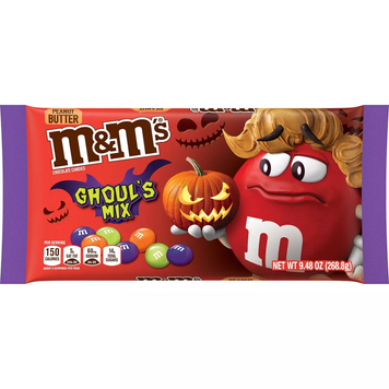 Драже M&M's Halloween Goul's Mix Peanut Butter 260.8g 1266 фото