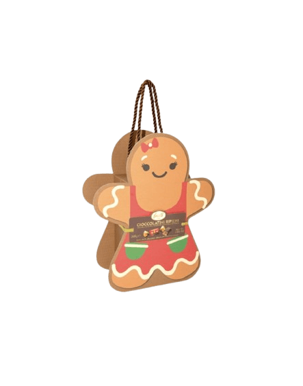 Новогодний набор конфет Feletti Carton Box Gingerbread 200 г 7811 фото