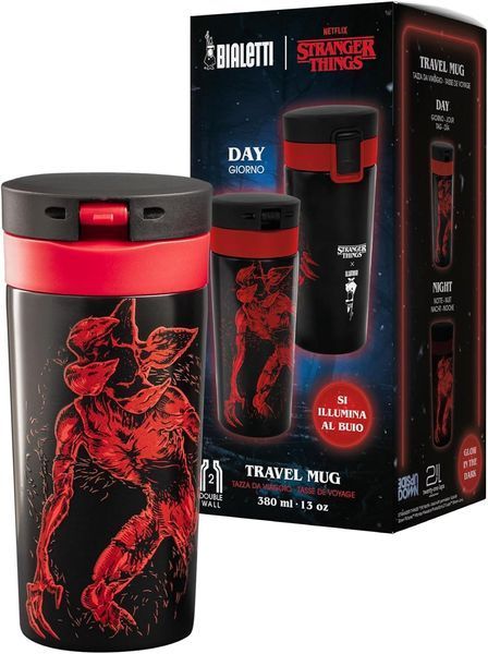 Термокружка Bialetti Stranger Things светится в темноте 380мл 10133 фото