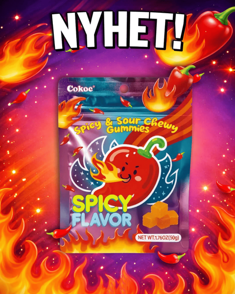 Жувальні цукерки Cokoc Spicy Sour Chewy Gummies 100г 10427 фото