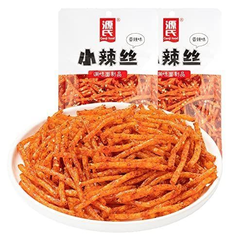 Китайський снек латяо Genji Food Genshi Small Spicy Silk 50г 8797 фото