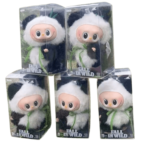 М'яка іграшка-брелок Лабубу-Панда Pop Mart Monsters Labubu Panda Fall in Wild, 18см 8997 фото