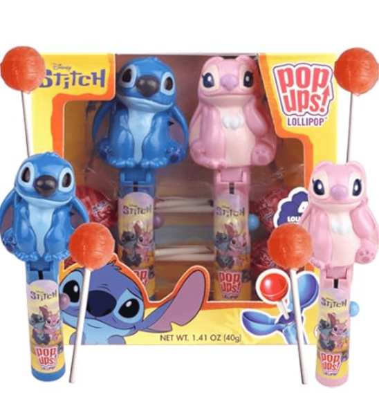 Набор леденцов с держателем Disney Stitch Pop Ups! Lollipop 40г 10527 фото