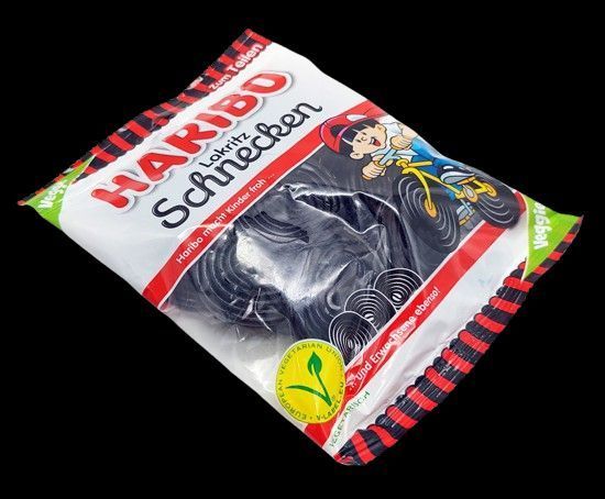 Лакричні жувальні цукерки Haribo Rotella Lakritz Schnecken 175 г 7385 фото