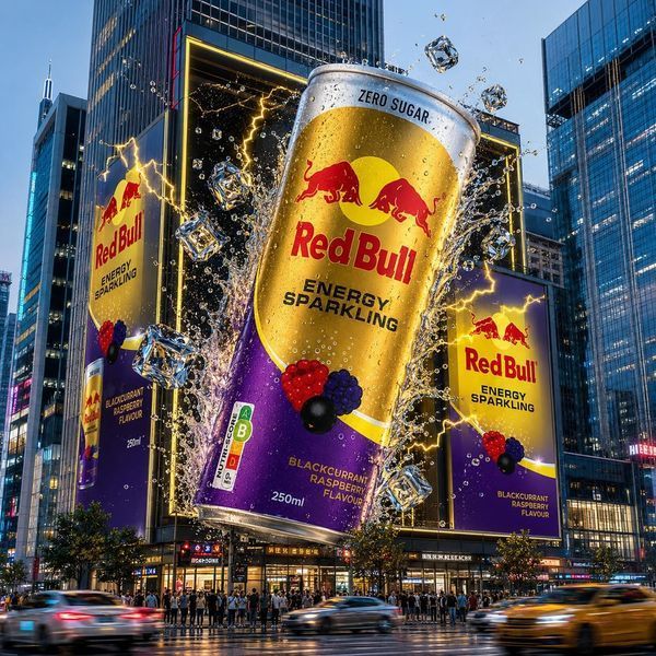 Энергетический напиток Red Bull Zero Sugar Blackcurrant Raspberry 250мл 11178 фото