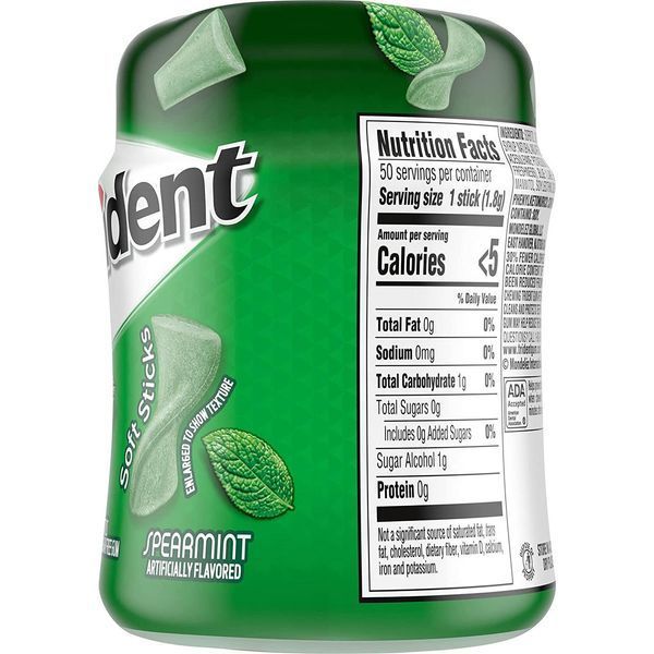 Жвачки Trident Spearmint Sugar Free 50 sticks 2402 фото