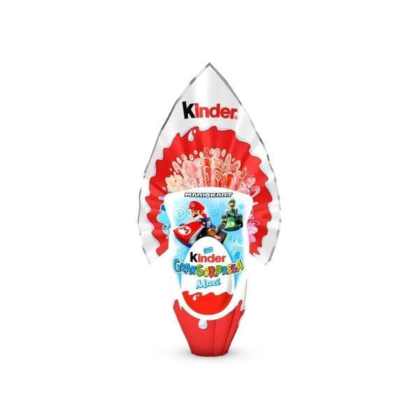 Шоколадное яйцо Kinder Ferrero Gran Sorpresa Mario Kart, 220 г 6296 фото