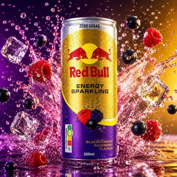 Энергетический напиток Red Bull Zero Sugar Blackcurrant Raspberry 250мл 11178 фото