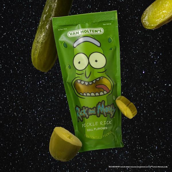 Кислий гострий огірок Van Holten's Pickles Rick and Morty Pickle Rick 200г 6648 фото