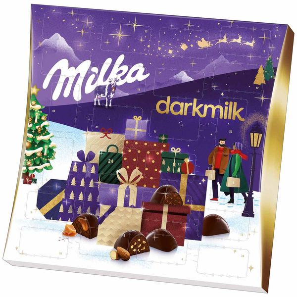 Адвент Календар Milka Darkmilk Advent Calendar 210g 4087 фото