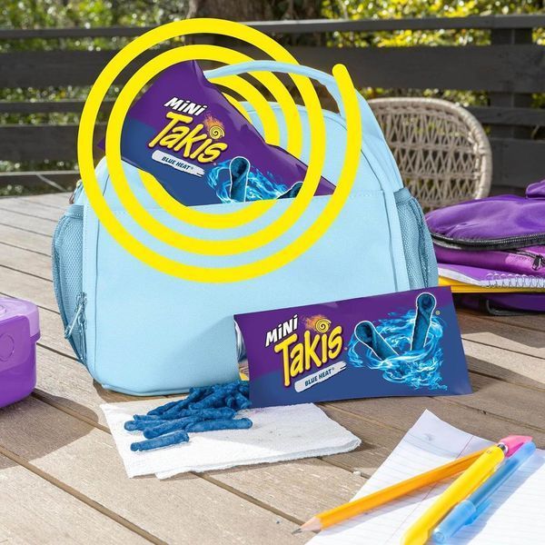 Мультипакування чіпсів Takis Blue Heat Mini Tortilla Chips зі смаком перцю чилі 25х34г 7074 фото