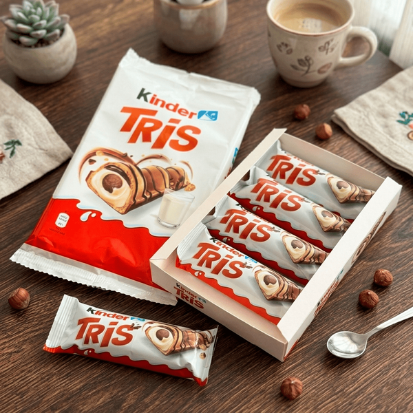 Вафельні батончики Kinder Tris 5шт 100г 11129 фото