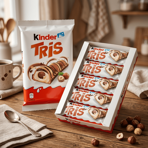 Вафельні батончики Kinder Tris 5шт 100г 11129 фото