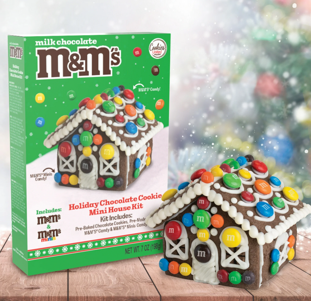 Пряничный домик M&M's Holiday Chocolate Mini House Box Kit 198г 7910 фото