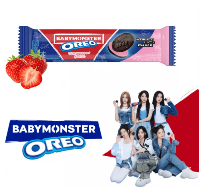 Печенье Oreo BabyMonster Strawberry Creme 110.4г 10727 фото