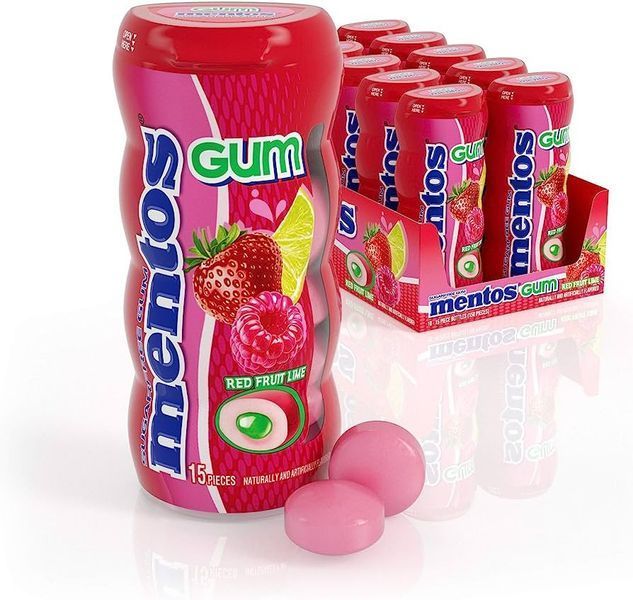 Жуйка Mentos Red Fruit & Lime 15 шт 5093 фото
