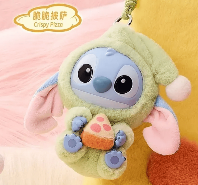М'яка іграшка-брелок Стіч Miniso Disney Stitch Eat Something Before Sleep Series, 1шт 8947 фото
