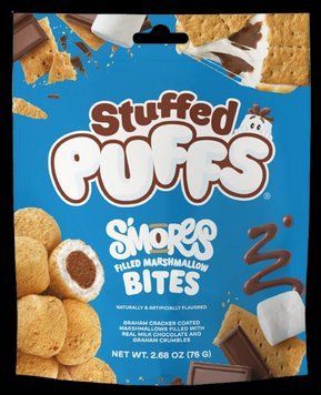 Зефір Stuffed Puffs Filled Marshmallow Stuffed Puffs S'mores Bites 79г 8750 фото