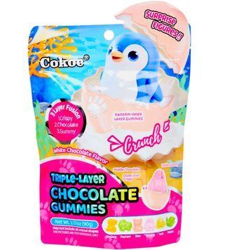 Жувальні яйця Cokoc Triple-Layer White Chocolate 90г 11130 фото