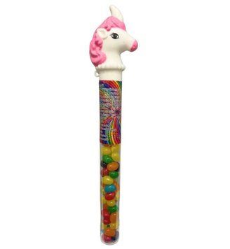 Льодяник Unicorn Stick з драже Jelly Beans Pink 55 г 9834 фото