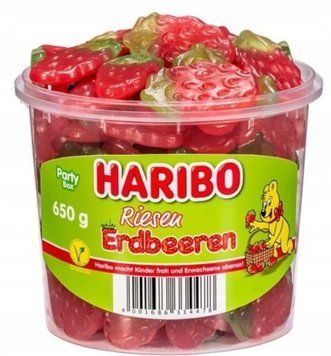 Желейні цукерки Haribo Riesen Erdbeeren 650 g 5467 фото