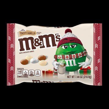 Драже M&M's White Chocolate Toasty Vanilla Christmas Candy 210.9 g 5872 фото