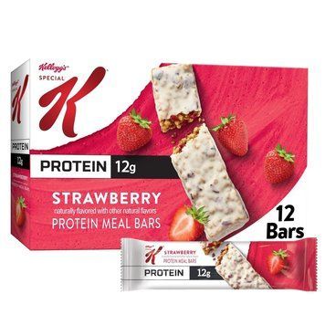 Протеїнові батончики Kellogg's Special K Strawberry Protein Meal Bars 12шт х 45г 10831 фото