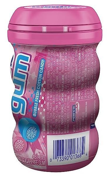 Жуйка Mentos Sugarfree Bubble Fresh Cotton Candy Gum 45 шт 5094 фото