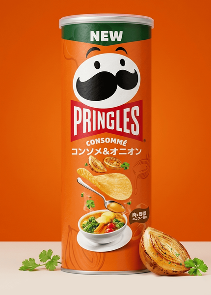 Чіпси Pringles Consomme Flavour Potato Crisps 95г 10678 фото