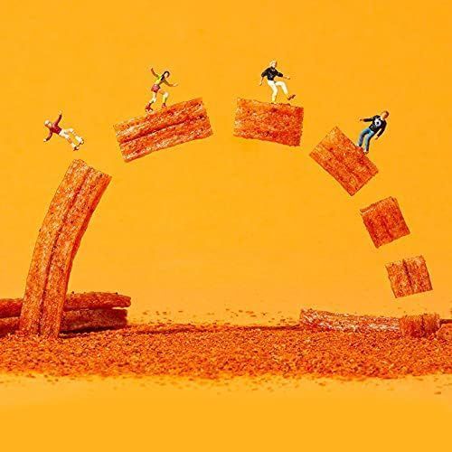 Китайський снек латяо Genji Food LaTiao Shredded Big Gluten Snack 90г 8798 фото