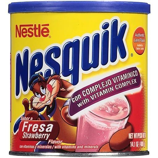 Молочний коктейль Nesquik Strawberry Flavor Drink Mix 400g 4674 фото