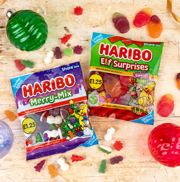 Рождественские желейные конфеты Haribo Merry Mix 140г 7813 фото