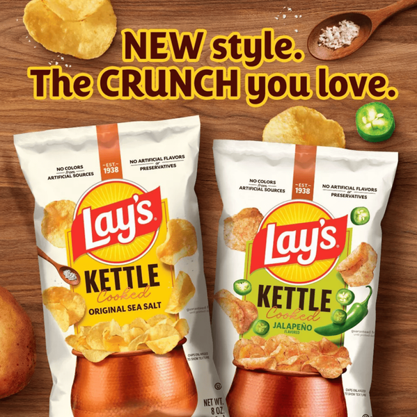 Чіпси Lay's Kettle Cooked Jalapeno Flavored Potato Chips 226.8г 11500 фото