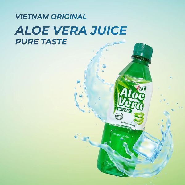 Освежающий напиток Vinut Pure Aloe Vera Juice Original Flavor with Pulp 500 мл 7176 фото