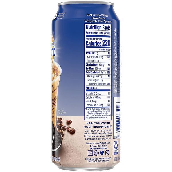 Кофе International Delight Iced Coffee Oreo Cookie 443 ml 5078 фото