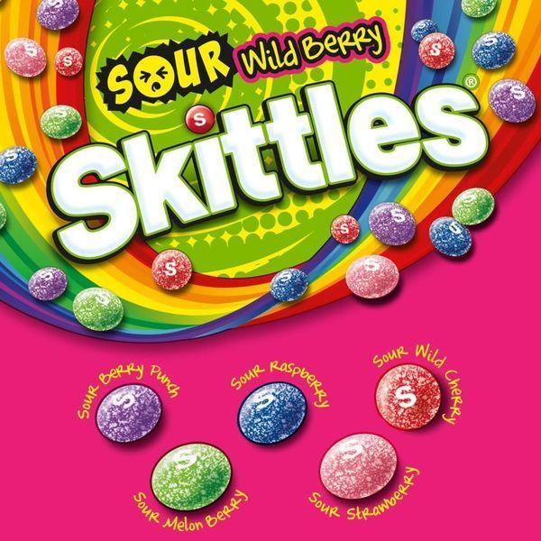 Драже Skittles Sour Wild Berry Candy 51г 10528 фото