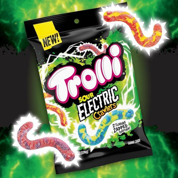 Желейні цукерки Trolli Electric Crawlers Candy 120г  9885 фото