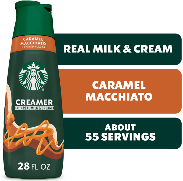 Сливки для кофе Starbucks Caramel Macchiato Flavored Coffee Creamer 828мл 1611 фото