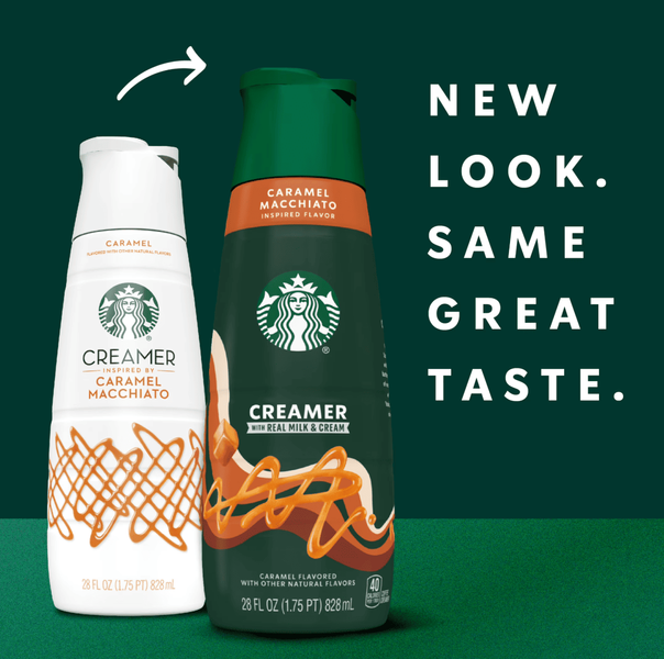 Сливки для кофе Starbucks Caramel Macchiato Flavored Coffee Creamer 828мл 1611 фото