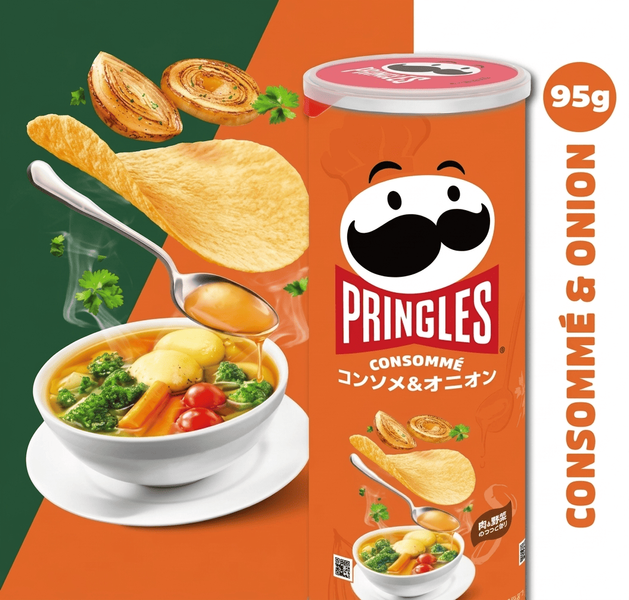 Чіпси Pringles Consomme Flavour Potato Crisps 95г 10678 фото
