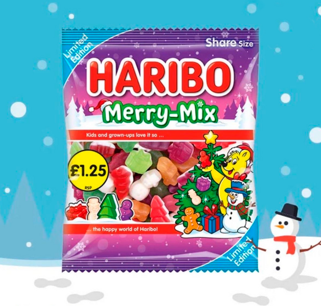 Рождественские желейные конфеты Haribo Merry Mix 140г 7813 фото