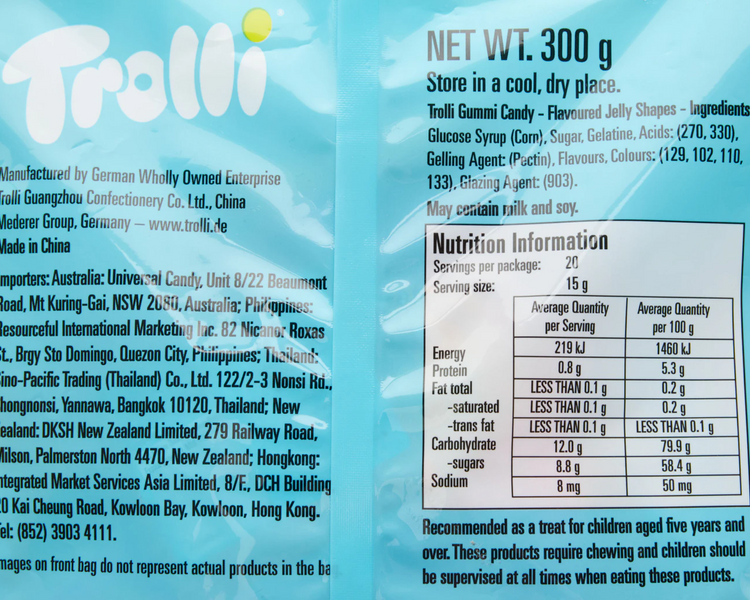 Желейные конфеты Trolli Easter Funny Bunnies Lolly Mini Pack Bag 300г 8037 фото