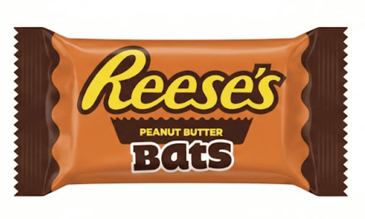 Цукерка Reese's Halloween Peanut Butter Bat 1шт, 17г 10184 фото