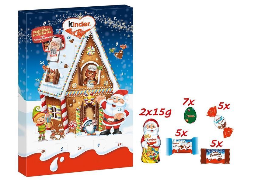 Адвент-календарь Kinder Mini Mix Advent Calendar 151г 9737 фото